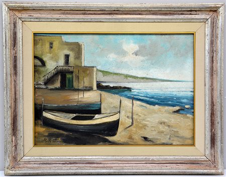Pierpaolo Melle "Marina" olio su tela (cm 50x70) firmato in basso a sinistra...