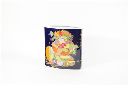 Bjorn Wiinblad Copenaghen (1918- Kongens Lyngby 2006) Vaso modello "1001...