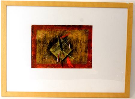 Del Vecchio Berlingieri "Senza titolo" 1991, tecnica mista su carta (cm...