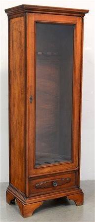 Mobile fuciliera con anta a vetrina e cassetto nella parte bassa (cm...