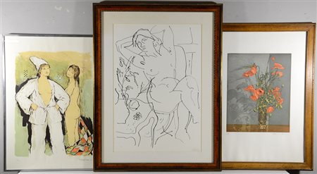 AA. VV. Lotto composto da tre stampe di misure e tirature diverse. In cornici