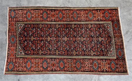 Tappeto Feherakan, Persia fine secolo XIX. Disegno herati su fondo blu (cm...