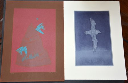 Francesco Casorati (1934- 2013) Lotto di tre grafiche, rispettivamente "Il...