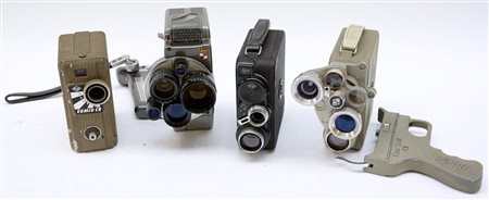 Lotto di quattro cineprese 8mm composto da una Yashica-C, una Eumig C3, una...