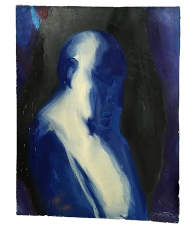 Pivetta Osvaldo Monza (1922- 1993) "Ritratto" 1969, olio su tela (cm 50x40)...