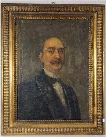 Ignoto "Ritratto maschile" olio su tela (cm 70x50) in cornice