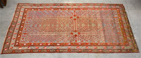 Tappeto Samarkanda, Turkestan orientale secolo XX. Disegno ad alberi della...