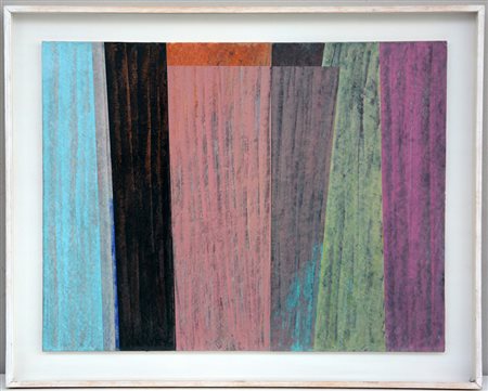 Vittorio Matino Tirana (1943- ) "Senza titolo" 1991, olio su cartone telato...