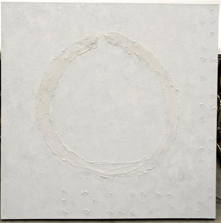 Ignoto "Composizione" Acrilico su tela (cm 100x100) (lievi difetti)