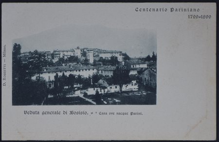 (Cartoline) Centenario pariniano (1799-1899). Veduta generale di Bosisio