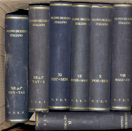 (Libri) Lotto di tre cartoni contenenti svariati volumi d'argomento giuridico...