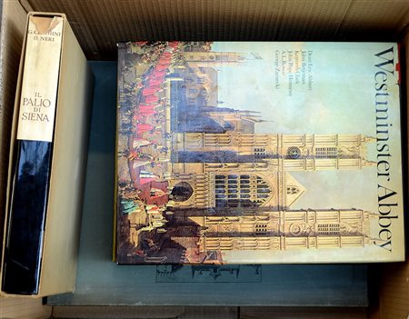 (Libri) Cartone contenente volumi di grande formato e riccamente illustrati...