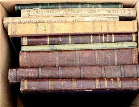 (Libri) Cartone contenente svariati volumi di riviste inerenti soprattutto...