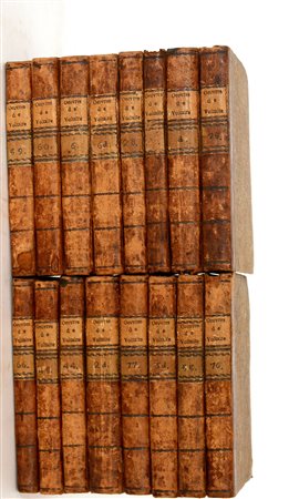 (Libri) Oeuvres completes de Voltaire. Basle, J. Tournesein, 1789-?. 75 voll....