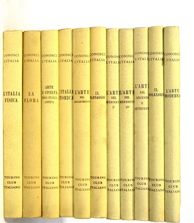 (Libri) AA.VV. Conosci l'Italia. Milano, Touring Club Italiano, 1957-1968. 11...