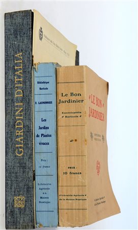 (Libri) Lotto composto da 3 voll. inerenti il giardinaggio e studi sui...
