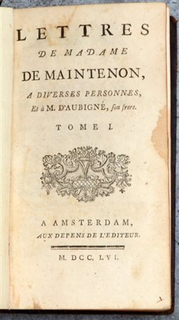 (Libri) M.me D'Aubigne Maintenon, Memoires pour servir ‡ l'histoire (6 tomi...