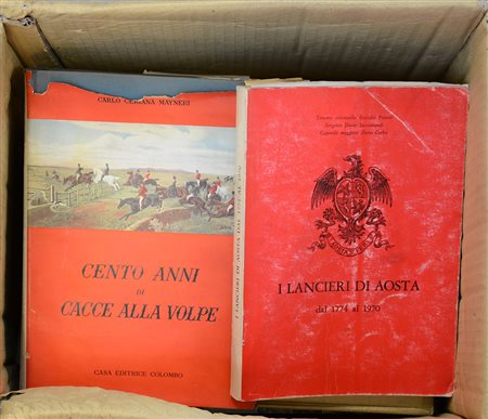 (Libri) Lotto composto da svariati volumi inerenti la cavalleria e gli sport...