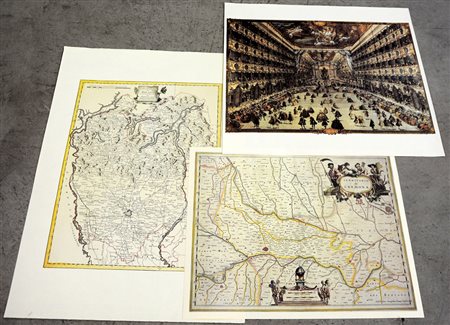 Cartelletta contenente un'opera di Riccardo Stoppa raffigurante Venezia e...