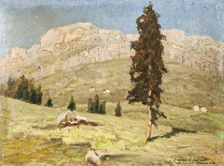 Francesco Sartorelli Cornuda (1856- Udine 1939) (Attribuito) "Veduta di...