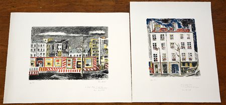 Orfeo Tamburi Jesi (1910- Parigi 1994) Lotto composto da due litografie di...