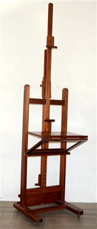 Cavalletto in legno con pianetto apribile (h cm minima 212) (lievi difetti)