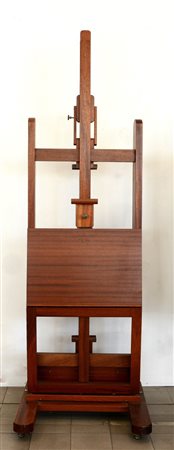 Cavalletto in legno con pianetto apribile (h cm minima 212) (lievi difetti)