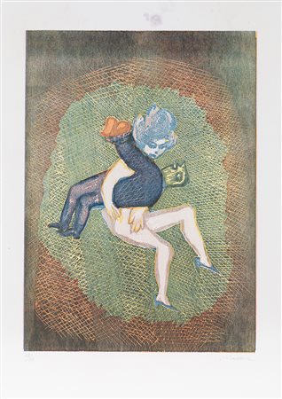 MINO MACCARI (1898-1989) Senza Titolo Litografia cm 70x50 Firma e numerazione...