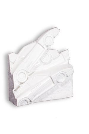 FERNANDEZ ARMAN (1928-2005) F-40, 1999 Scultura in ceramica cm 21x18,5x8,5...