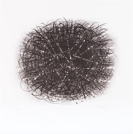 GUNTHER UECKER (1930) Senza Titolo, 1980 Litografia cm 56,5x56,5 Firma,...