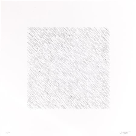 SOL LEWITT (1928-2007) Senza Titolo Litografia cm 58x58 Firma, datazione e...