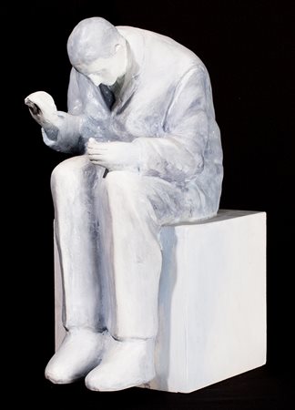 PINO DEODATO (1950) Senza Titolo, 2003 Scultura in terracotta policroma cm...