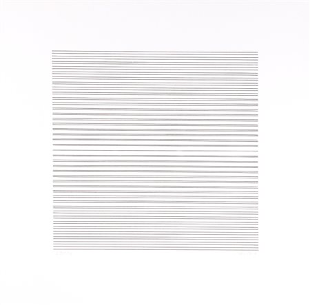 FRAN&Ccedil;OIS MORELLET (1926-2016) Senza Titolo Serigrafia cm 70x70 Firma e...