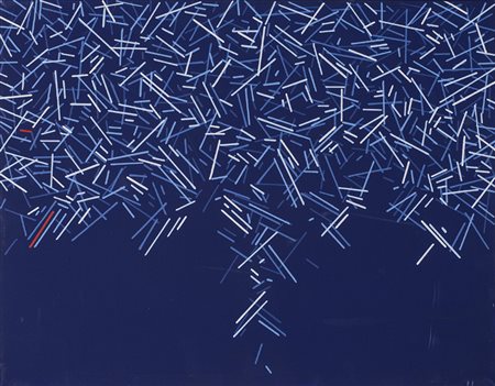 BEPPE BONETTI (1951) Senza Titolo, 1987 Acrilici su tela cm 35x45x3 Firma e...