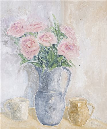 BRUNO GIORDANO Senza Titolo Olio su masonite cm 60x50 Firma al fronte Opera...