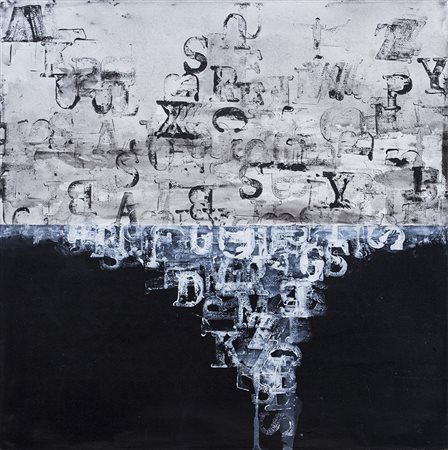ALFREDO RAPETTI (1961) Alfabeto Destrutturato, 2014 Tecnica mista su tela cm...