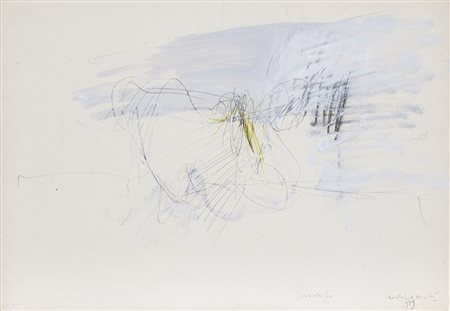 RODOLFO ARIC&Ograve; (1930-2002) Senza Titolo, 1989 Tecnica mista su carta cm...