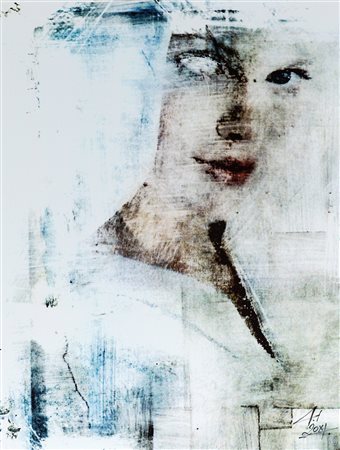 LUDEK MOUDRY (1970) Senza Titolo, 2011 Tecnica mista su carta cm 39x30 Firma...