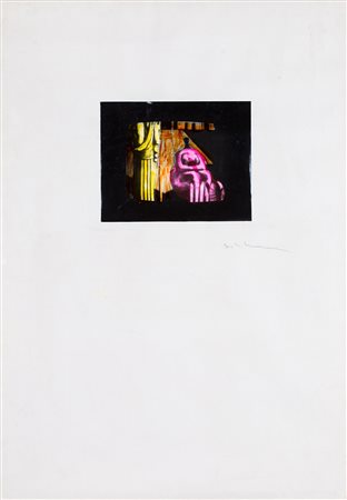 MARIO SCHIFANO (1934-1998) Senza Titolo, 1979-1980 Tecnica mista e collage su...