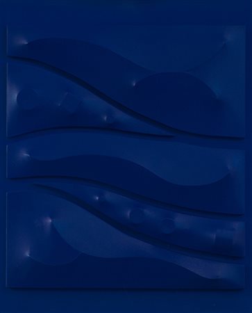 ANDREA BASSANI (1954) Forma e colore Acrilici su 5 tele estroflesse applicate...