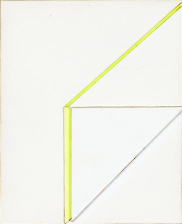 SANDRO DE ALEXANDRIS (1939) Rilievo - Bianco + Giallo - Proiezione...