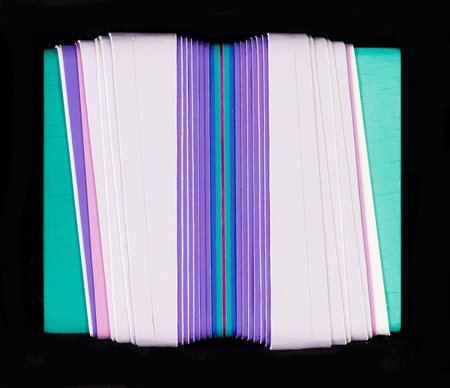 GINO LUGGI (1935-2015) CM4, 1989 Tecnica mista e collage di carte colorate su...