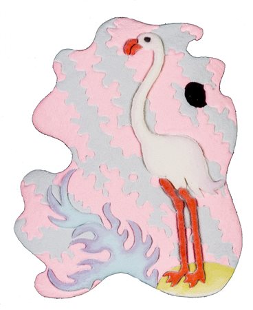 BRUNO BENUZZI (1951) Piccola Desidia, 1985 Smalto e farina setacciata su...