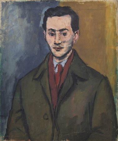 ORFEO TAMBURI (1910-1994) Ritratto di Antonio Scordia, 1947 Olio su tela cm...