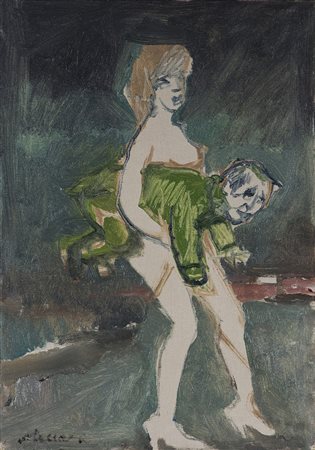 MINO MACCARI (1898-1989) Autoritratto, 1963-1964 Olio su tela cm 50x35 Firma...