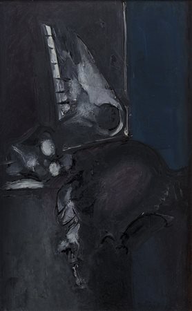 FRANCO FRANCESE (1910-1994) Notte stellata, 1974 Olio su tela cm 61x38,5...