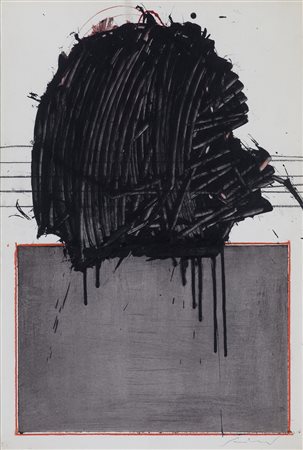 EMILIO SCANAVINO (1922-1986) Senza Titolo, 1967 Acrilico, pastello nero e...