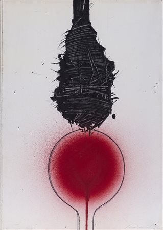 EMILIO SCANAVINO (1922-1986) Senza Titolo, 1967 Acrilico, pastello nero,...