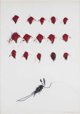 EMILIO SCANAVINO (1922-1986) Senza Titolo, 1968 Acrilico e matita grassa su...