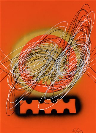 ROBERTO GAETANO CRIPPA (1921-1972) Spirale Acrilica, 1970 Acrilico su cartone...
